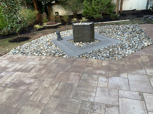  Concrete paver patio